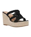 Wild Pair Women's Cally Wedge Sandals, Exclusively At Macy's In Black