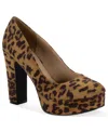 Wild Pair Women's Celeighn Block Heel Pumps, Macy's Exclusive In Brown