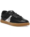 Wild Pair Women's Chargee Lace-up Sneakers, Created For Macy's In Black,silver