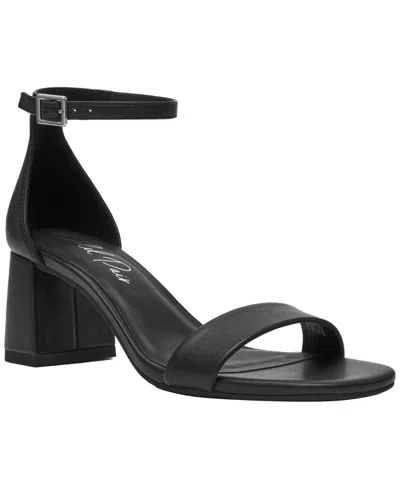Wild Pair Women's Chessie Block Heel Sandals, Macy's Exclusive In Black