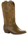 Wild Pair Women's Denise Block Heel Western Boots, Macy's Exclusive In Brown