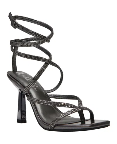 Wild Pair Women's Estee Rhinestone High Heel Dress Sandals, Macy's Exclusive In Black