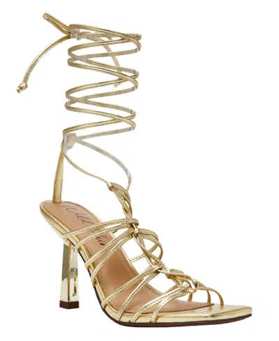 Wild Pair Women's Evelina Stiletto Heel Dress Sandals, Macy's Exclusive In Gold