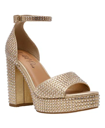Wild Pair Women's Hanalaur Round Toe Sandals, Macy's Exclusive In Gold