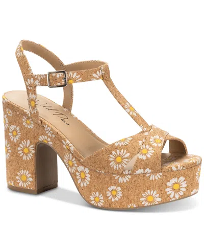 Wild Pair Women's Jillien Platform Sandals, Exlusively At Macy's In Floral Cork