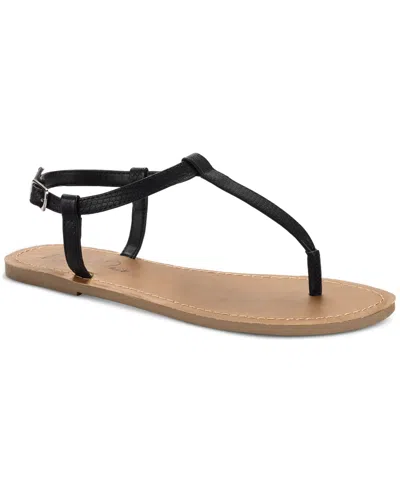 Wild Pair Women's Krisleyy Flat Sandals, Exclusively At Macy's In Black