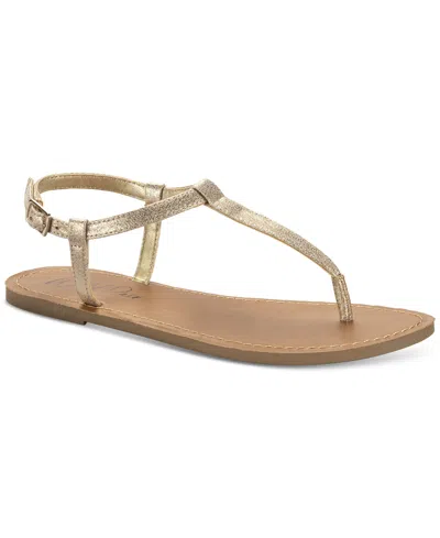 Wild Pair Women's Krisleyy Flat Sandals, Exclusively At Macy's In Gold