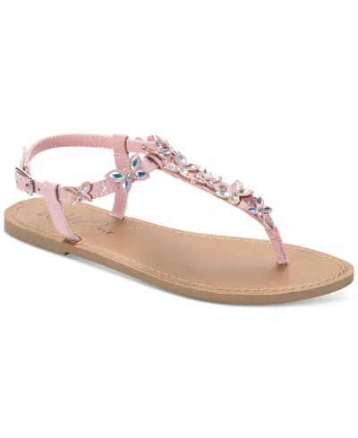 Wild Pair Women's Krisleyy Flat Sandals, Exclusively At Macy's In Mauve Bling