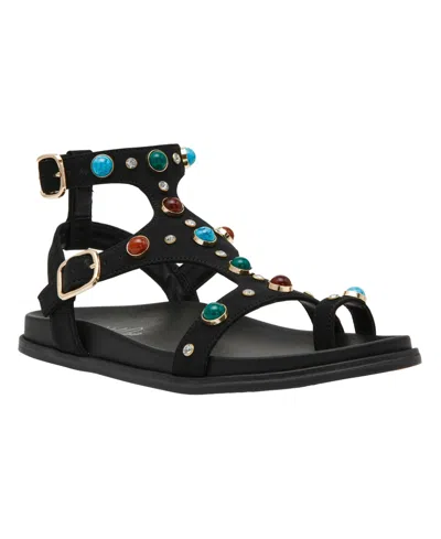 Wild Pair Women's Merriie Flat Sandals, Macy's Exclusive In Black