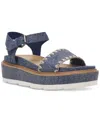 Wild Pair Women's Milliee Platform Sandals, Exclusively At Macy's In Studio Denim