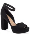 Wild Pair Women's Reemaa Peep Round Toe Pumps, Macy's Exclusive In Black