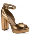 Wild Pair Women's Reemaa Round Toe Dress Sandals, Macy's Exclusive In Gold
