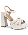 Wild Pair Women's Reemii Platform Sandals, Exclusively At Macy's In White Smooth