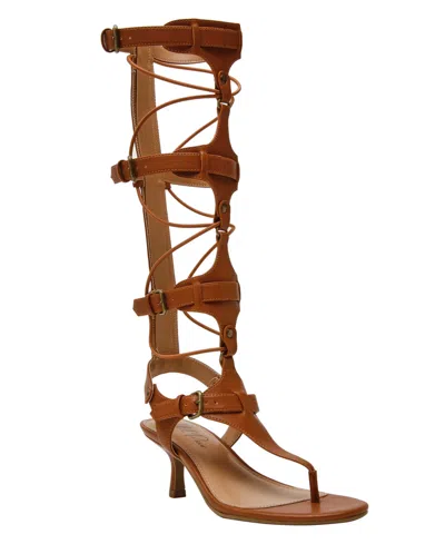 Wild Pair Women's Sabiine Stiletto Heel Dress Sandals, Macy's Exclusive In Brown