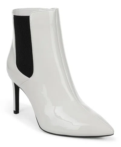 Wild Pair Women's Starring Pointed-toe Ankle Dress Booties, Macy's Exclusive In White