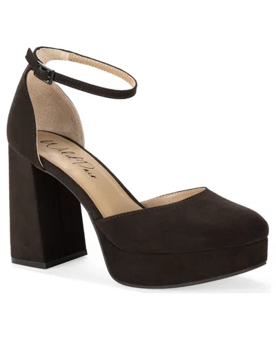Wild Pair Women's Twyyla Platform Block Heel Dress Pumps, Macy's Exclusive In Brown