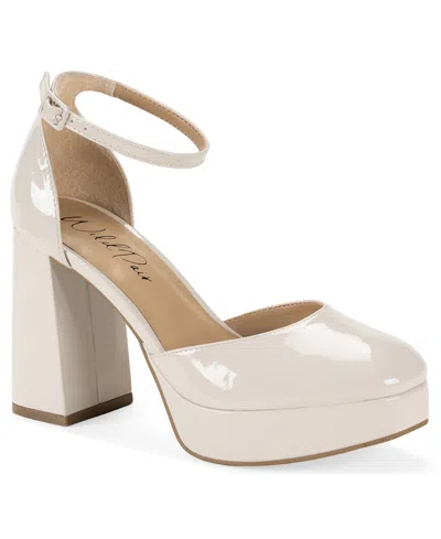 Wild Pair Women's Twyyla Platform Block Heel Dress Pumps, Macy's Exclusive In White