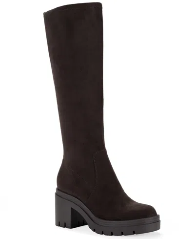 Wild Pair Women's Varvaara Block Heel Round Toe Tall Boots, Macy's Exclusive In Animal Print