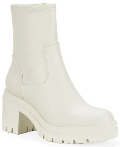 Wild Pair Women's Verona Block Heel Booties, Macy's Exclusive In White