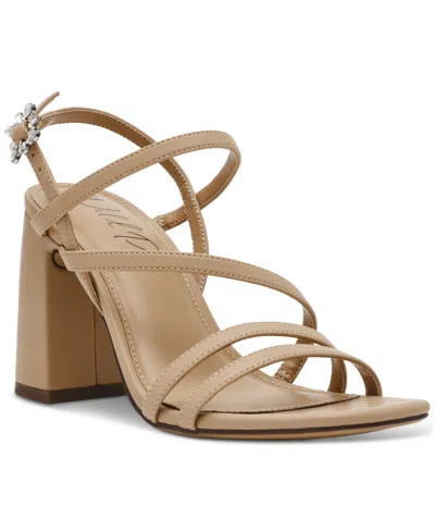 Wild Pair Women's Vinii Strappy Sandals, Exclusively At Macy's In Nude Smooth