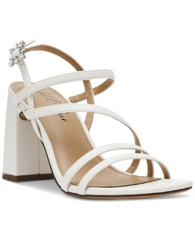 Wild Pair Women's Vinii Strappy Sandals, Exclusively At Macy's In White Smooth