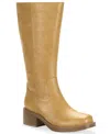 Wild Pair Women's Warblerr Wide Calf Square Toe Tall Boots, Macy's Exclusive In Yellow