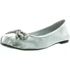 Wild Pair Womens Embellished Man Made Ballet Flats In Multi