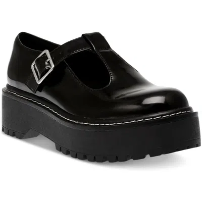 Wild Pair Womens Faux Leather Buckle Mary Janes In Multi