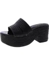 Wild Pair Niftyy Woven Espadrille Platform Wedge Slide Sandals, Created For Macy's In Multi