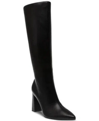 Wild Pair Womens Islah Block Heel Dress Boots Created For Macys Regular Wide Calf In Black