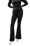 Wild Pony Flared Trouser In Black In Black