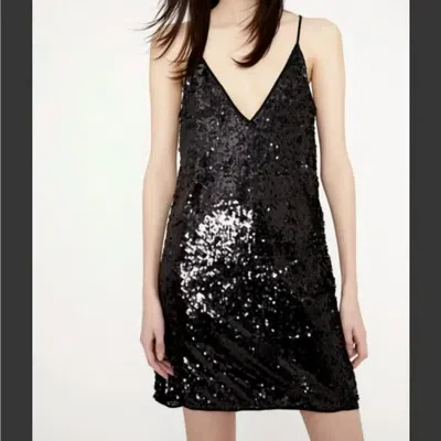 Wild Pony Sequin Mini Dress In Black