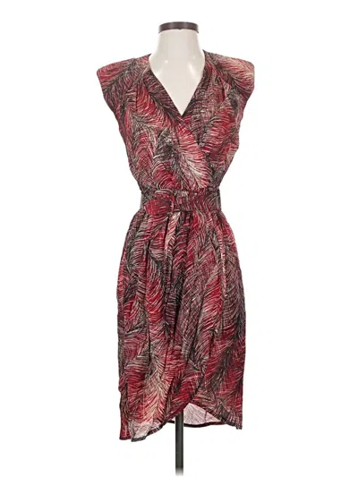Pre-owned Wild Rose Cocktail Dress In Burgundy