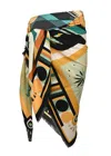 Wild Sarongs Beldi Noir Scarf In Multi