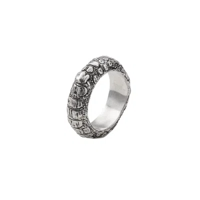 Wild Sons Men's Kaiman Silver Xl Ring