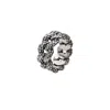 Wild Sons Men's Python Chain Silver Ring In Silver