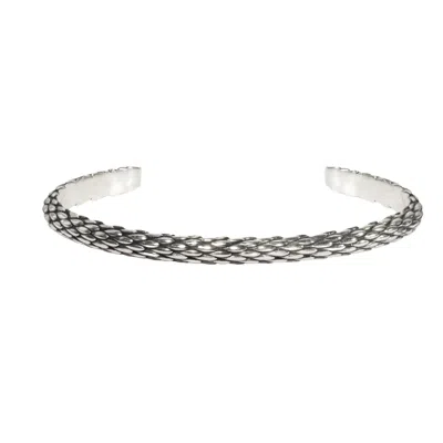 Wild Sons Men's Secret Medusa Silver Bracelet