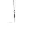 Wild Sons Men's Silver Black Diamond Greaser Pendant In Silver