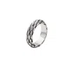 Wild Sons Men's Silver / White Serpent Ring Silver & Diamonds In Multi