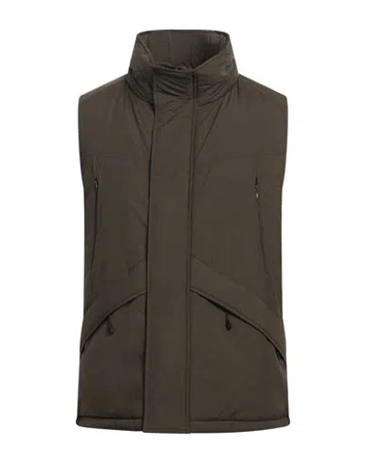 Wild Things Man Vest Military Green Size M Nylon In Brown