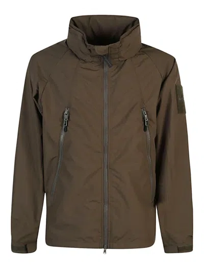 WILD THINGS MEN OLIVE NYLON BLOUSON JACKET, L LUXURY JACKETS FOR MEN DARVEYS