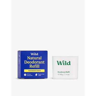 Wild Thunderstorm Natural Deodorant Refill 40g In White