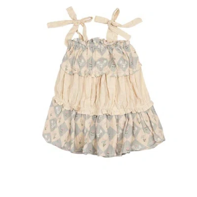 Wild Wawa Babies'  Amber Dress In Neutral