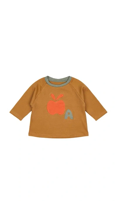 Wild Wawa Apple Top In Tan