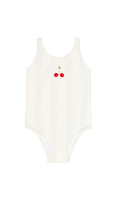 Wild Wawa Cherry Swimsuit In White