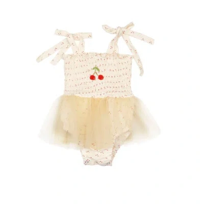 Wild Wawa Kids'  Cherry Tutu In Yellow