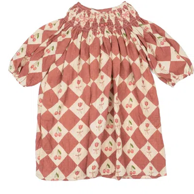 Wild Wawa Kids'  Clara Dress In Pink