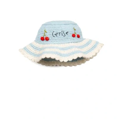 Wild Wawa Crochet Bucket Hat In Blue