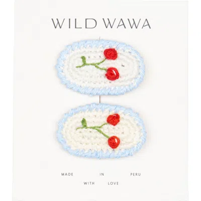 Wild Wawa Crochet Clip Set In Multi