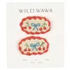Wild Wawa Kids'  Crochet Clip Set In Red